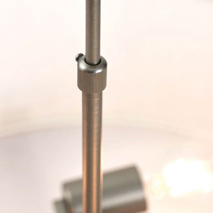 Endon 72635 - Κρεμαστό φωτιστικό HAYFIELD 3xE27/40W/230V ματ χρώμιο/γκρι