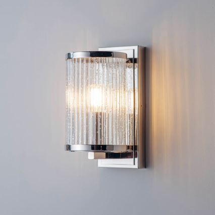 Endon 76259 - Φωτιστικό τοίχου EASTON 1xE14/6W/230V γυαλιστερό χρώμιο