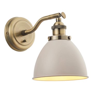 Endon 76330 - Σποτ τοίχου FRANKLIN 1xE14/40W/230V ορείχαλκος/taupe