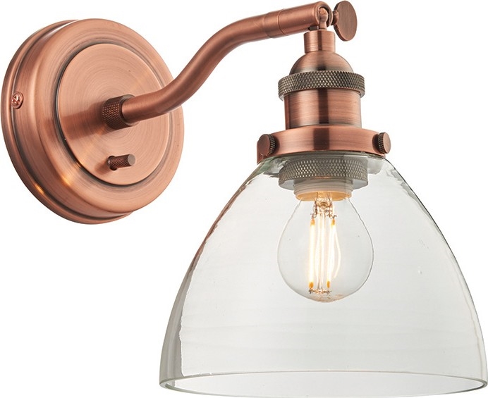 Endon 76334 - Επιτοίχιο σποτ HANSEN 1xE14/40W/230V σε χάλκινο φινίρισμα