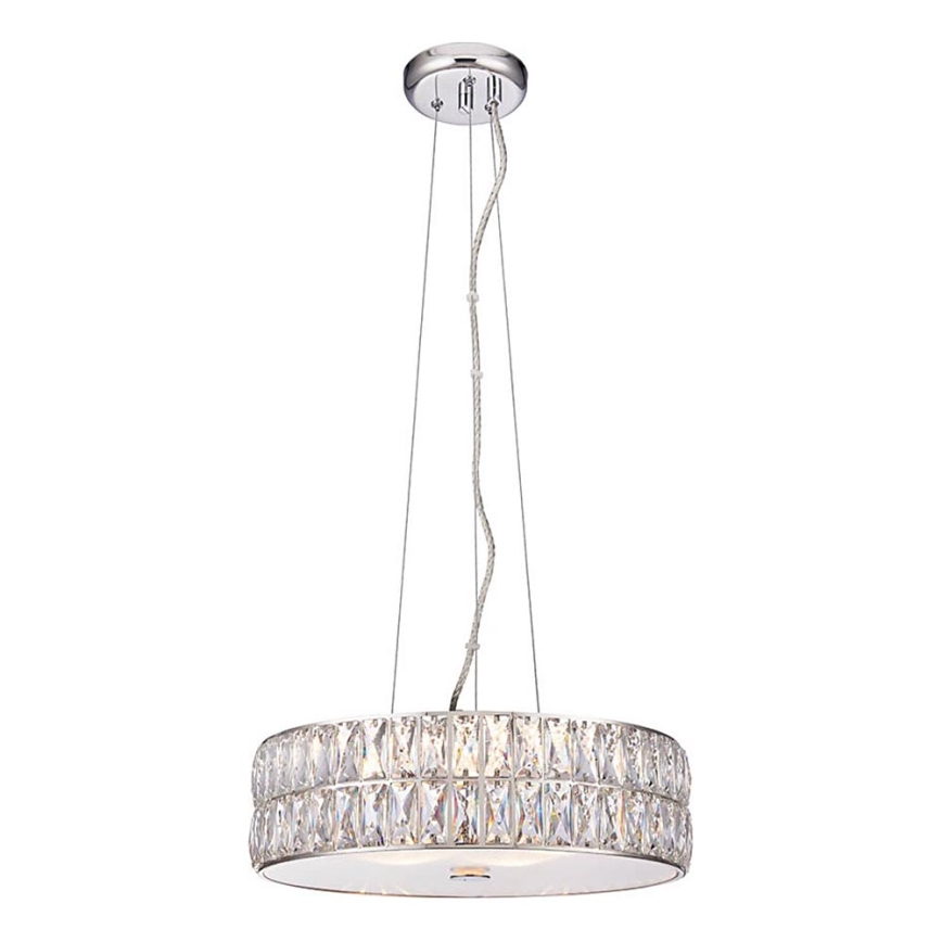 Endon 76513 - Κρεμαστό φωτιστικό με καλώδιο VERINA 5xLED/5W/230V γυαλιστερό χρώμιο
