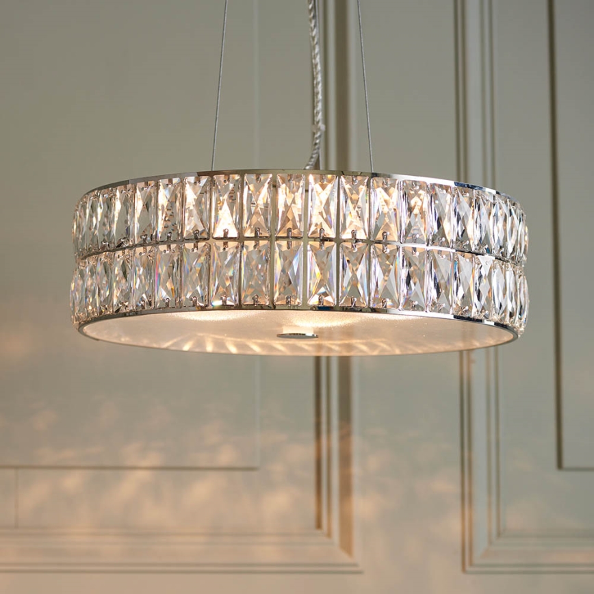 Endon 76513 - Κρεμαστό φωτιστικό με καλώδιο VERINA 5xLED/5W/230V γυαλιστερό χρώμιο