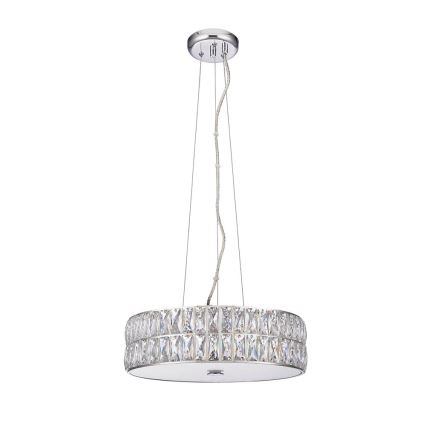 Endon 76513 - Κρεμαστό φωτιστικό με καλώδιο VERINA 5xLED/5W/230V γυαλιστερό χρώμιο