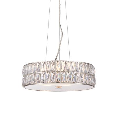 Endon 76513 - Κρεμαστό φωτιστικό με καλώδιο VERINA 5xLED/5W/230V γυαλιστερό χρώμιο