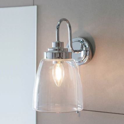 Endon 77088 - Επιτοίχιο φωτιστικό μπάνιου ASHBURY 1xE14/4W/230V IP44 γυαλιστερό χρώμιο