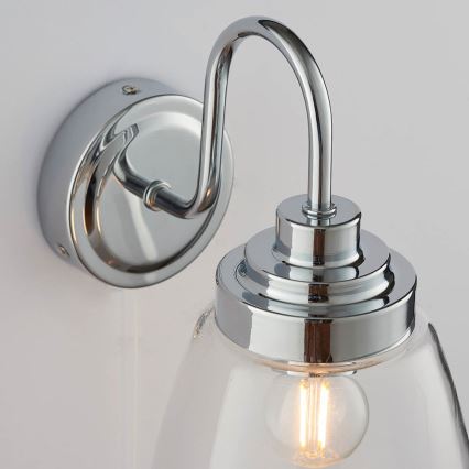Endon 77088 - Επιτοίχιο φωτιστικό μπάνιου ASHBURY 1xE14/4W/230V IP44 γυαλιστερό χρώμιο