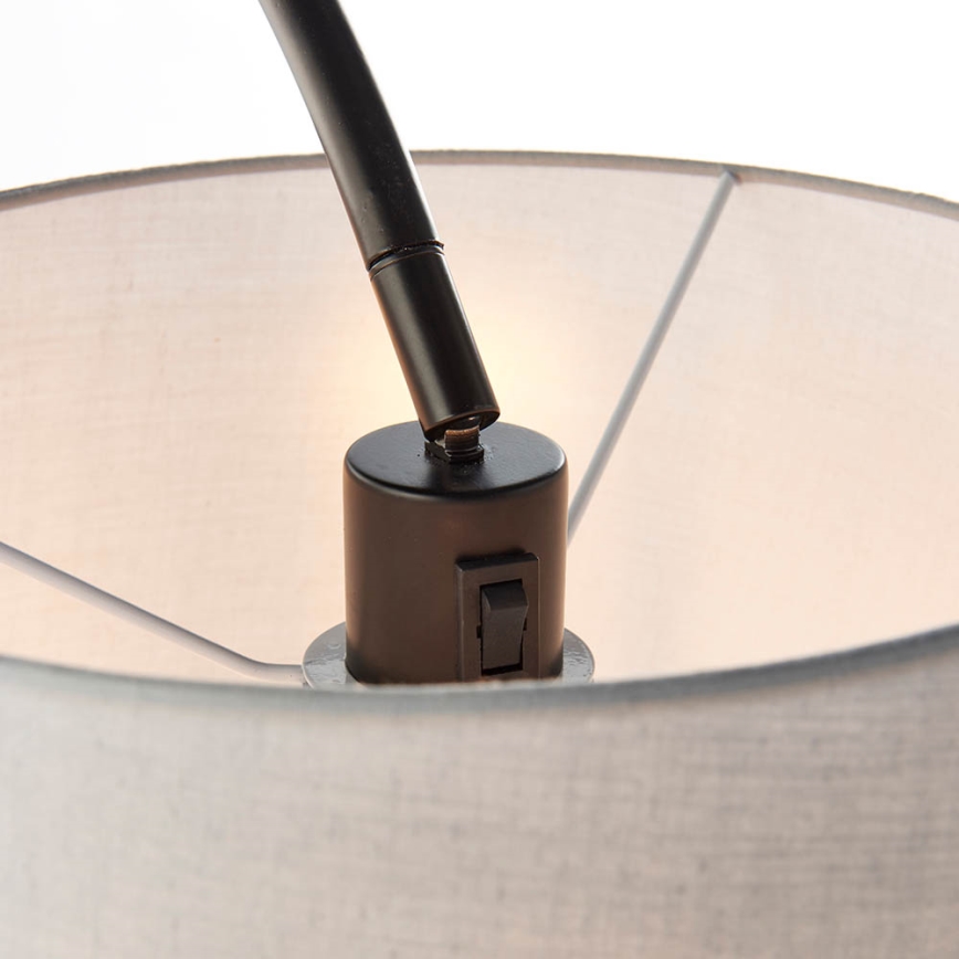 Endon 78163 - Επιδαπέδιο φωτιστικό CARLSON 1xE27/60W/230V γκρι/μαύρο