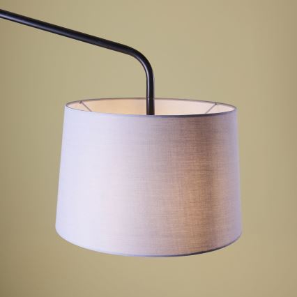 Endon 79380 - Επιτοίχιο φωτιστικό CARLSON 1xE27/40W/230V γκρι/μαύρο
