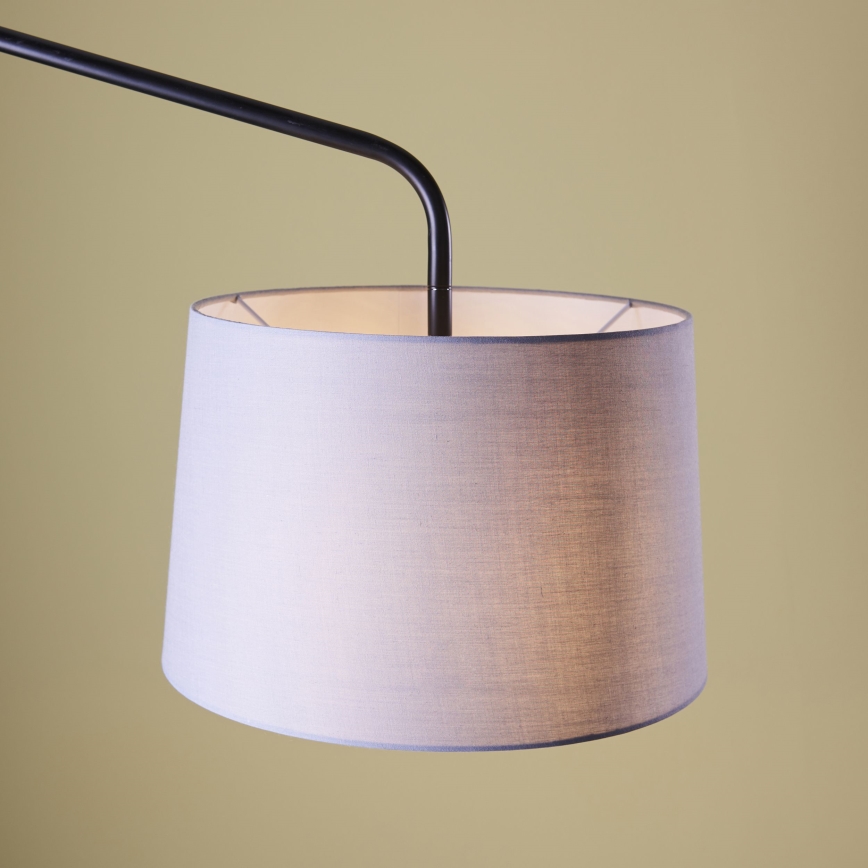 Endon 79380 - Επιτοίχιο φωτιστικό CARLSON 1xE27/40W/230V γκρι/μαύρο