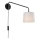 Endon 79500 - Επιτοίχιο φωτιστικό CARLSON 1xE14/40W/230V γκρι/μαύρο