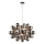 Endon 80124 - Κρεμαστό φωτιστικό οροφής INFINITY 8xG9/28W/230V μαύρο/φιμέ