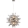 Endon 81583 - Κρεμαστό φωτιστικό με καλώδιο JOULES 9xE14/7W/230V γυαλιστερό χρώμιο/καπνιστό