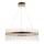 Endon 81908 - Led Dimmable κρεμαστό φωτιστικό οροφής ADRIEL LED/58W/230V 3000K διάμετρος 70 cm χρυσό/διαφανές