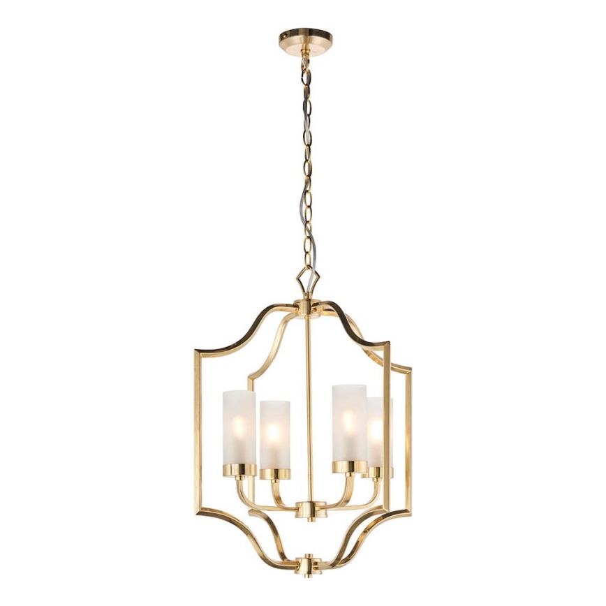 Endon 81914 - Πολυέλαιος σε αλυσίδα EDREA 4xE14/6W/230V ορείχαλκος