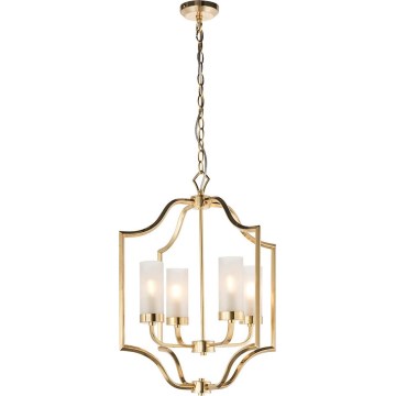 Endon 81914 - Πολυέλαιος σε αλυσίδα EDREA 4xE14/6W/230V ορείχαλκος