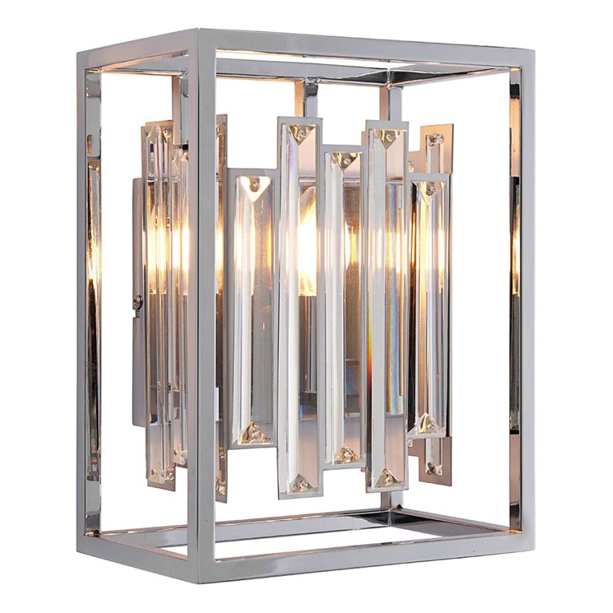 Endon 81932 - Επιτοίχιο φωτιστικό ACADIA 1xE14/40W/230V γυαλιστερό χρώμιο