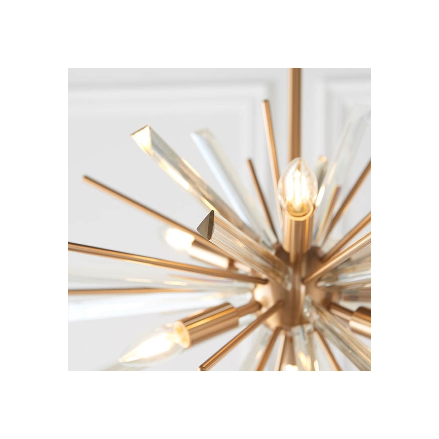 Endon 81936 - Κρεμαστό φωτιστικό με αλυσίδα 6xE14/40W/230V χρυσό