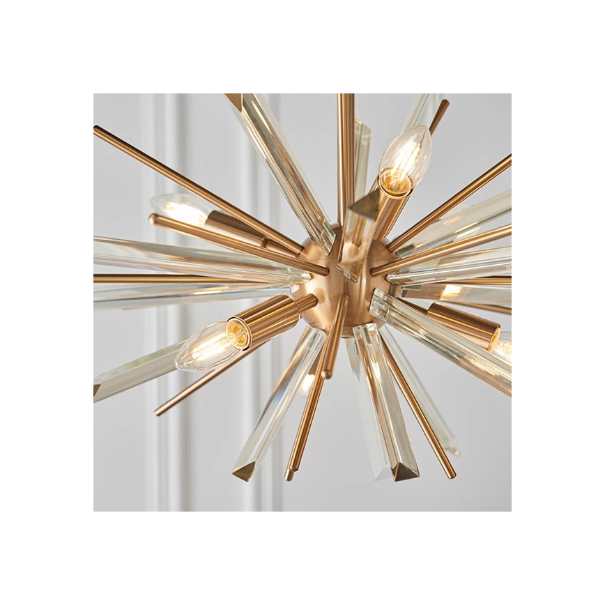 Endon 81936 - Κρεμαστό φωτιστικό με αλυσίδα 6xE14/40W/230V χρυσό