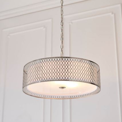 Endon 81969 - Κρεμαστό φωτιστικό οροφής CORDERO 3xE27/10W/230V ματ χρώμιο