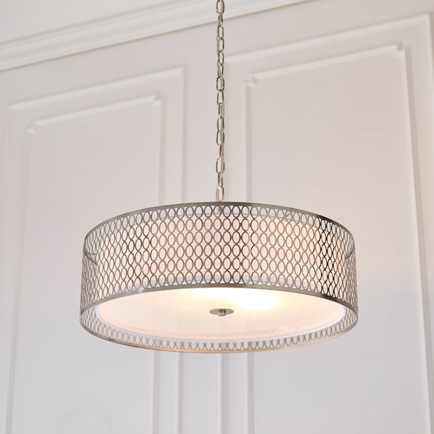 Endon 81969 - Κρεμαστό φωτιστικό οροφής CORDERO 3xE27/10W/230V ματ χρώμιο