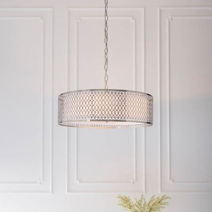 Endon 81969 - Κρεμαστό φωτιστικό οροφής CORDERO 3xE27/10W/230V ματ χρώμιο