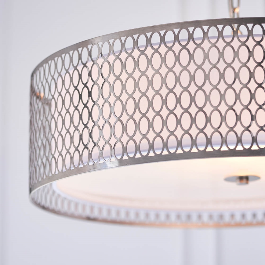 Endon 81969 - Κρεμαστό φωτιστικό οροφής CORDERO 3xE27/10W/230V ματ χρώμιο