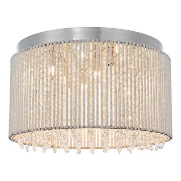 Endon 81980 - Κρυστάλλινο φωτιστικό οροφής GALINA 10xG9/25W/230V ματ χρώμιο