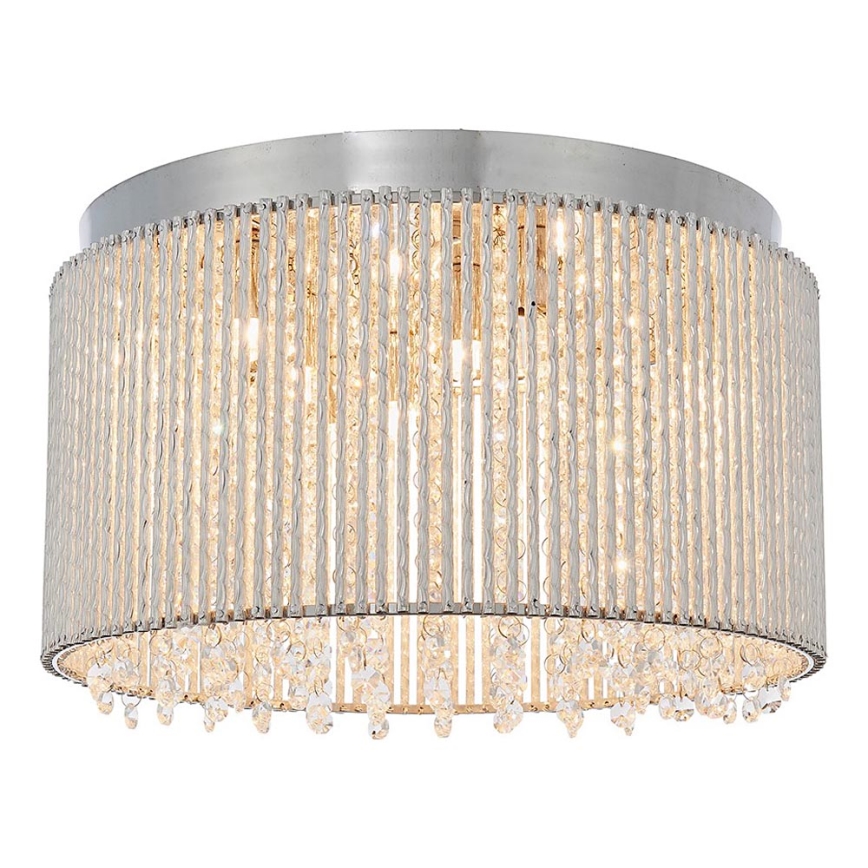 Endon 81980 - Κρυστάλλινο φωτιστικό οροφής GALINA 10xG9/25W/230V ματ χρώμιο