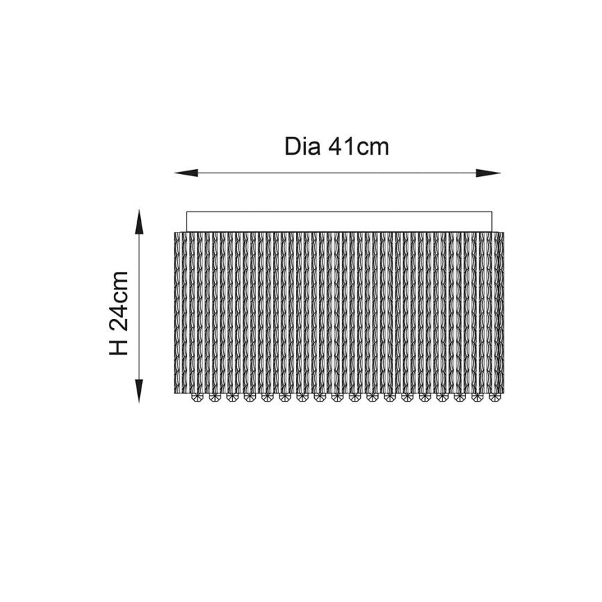 Endon 81980 - Κρυστάλλινο φωτιστικό οροφής GALINA 10xG9/25W/230V ματ χρώμιο