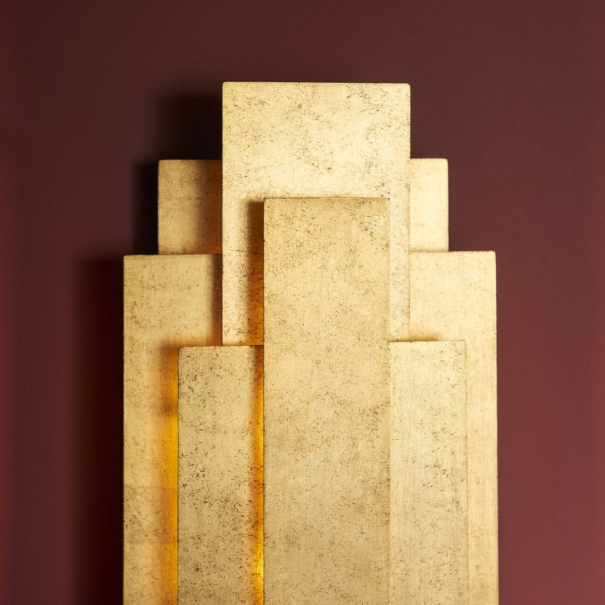 Endon 90452 - Φωτιστικό τοίχου ALZARE 2xG9/3W/230V χρυσό