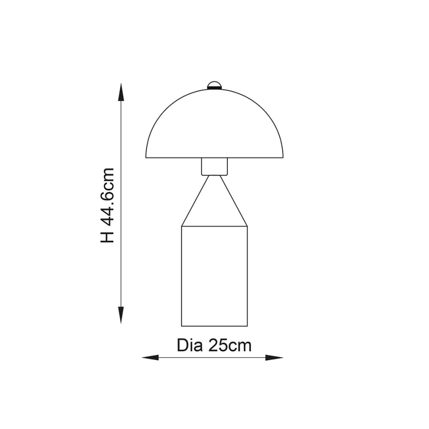 Endon 90522 - Επιτραπέζιο φωτιστικό NOVA 1xE27/60W/230V μπρούτζινο