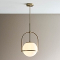 Endon 90844 - Κρεμαστό φωτιστικό σε ράβδο ONTARIO 1xE27/10W/230V μπρούτζινο