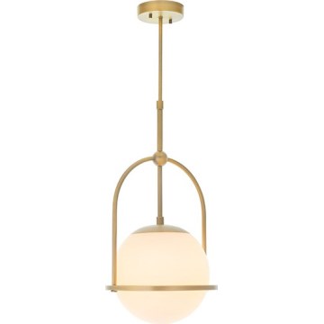 Endon 90844 - Κρεμαστό φωτιστικό σε ράβδο ONTARIO 1xE27/10W/230V μπρούτζινο