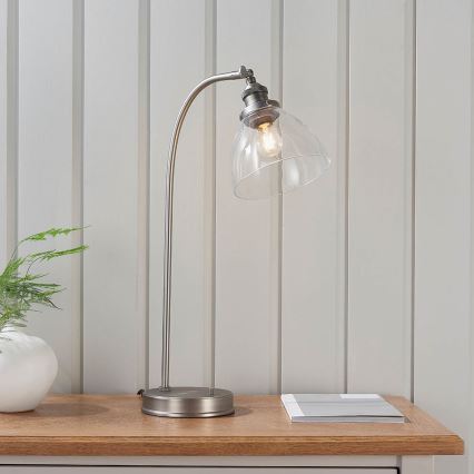 Endon 91740 - Eπιτραπέζιο φωτιστικό HANSEN 1xE14/40W/230V ματ χρώμιο