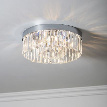 Endon 91811 - Φωτιστικό οροφής μπάνιου SHIMMER 5xG9/18W/230V IP44 γυαλιστερό χρώμιο