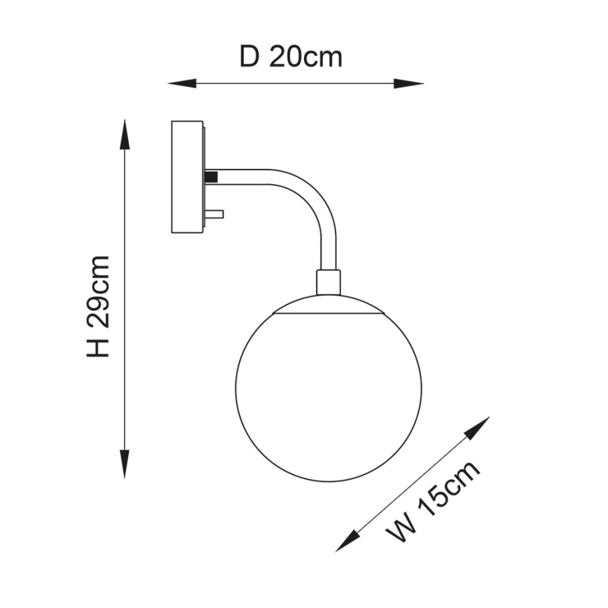 Endon 91892 - Επιτοίχιο φωτιστικό ONTARIO 1xE14/7W/230V ορειχάλκινο