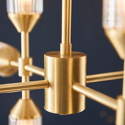 Endon 92214 - Πολυέλαιος σε ράβδο TOUR 12xG9/3W/230V ορείχαλκος