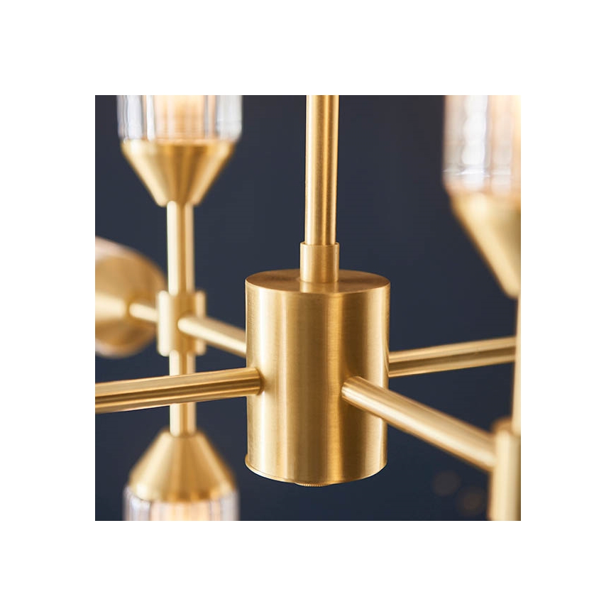 Endon 92214 - Πολυέλαιος σε ράβδο TOUR 12xG9/3W/230V ορείχαλκος