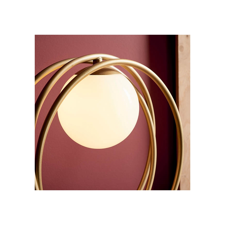 Endon 92491 - Επιτραπέζιο φωτιστικό EMILIO 1xG9/3W/230V χρυσό/λευκό