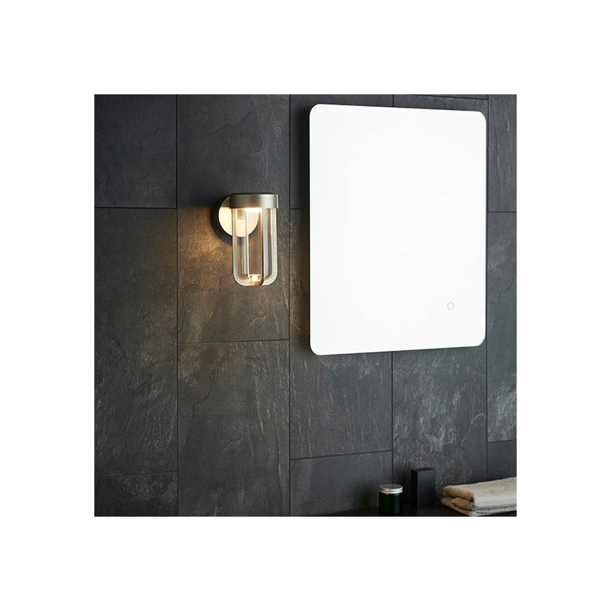 Endon 92782 - LED επιτοίχιο φωτιστικό μπάνιου LED/8W/230V IP44 2700K ματ χρώμιο