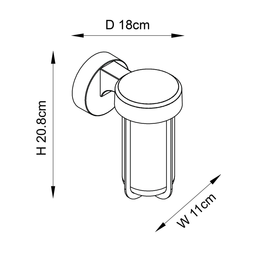 Endon 92855 - Επίτοιχο φωτιστικό μπάνιου 1xE27/6W/230V IP44 ορείχαλκο