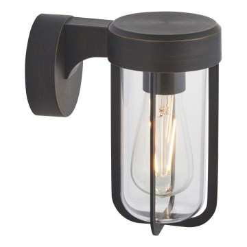 Endon 92857 - Επιτοίχιο φωτιστικό μπάνιου 1xE27/6W/230V IP44 μπρονζέ/μαύρο