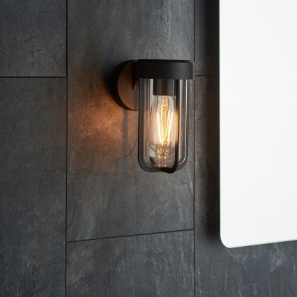 Endon 92859 - Επιτοίχιο φωτιστικό μπάνιου 1xE27/6W/230V IP44 μαύρο