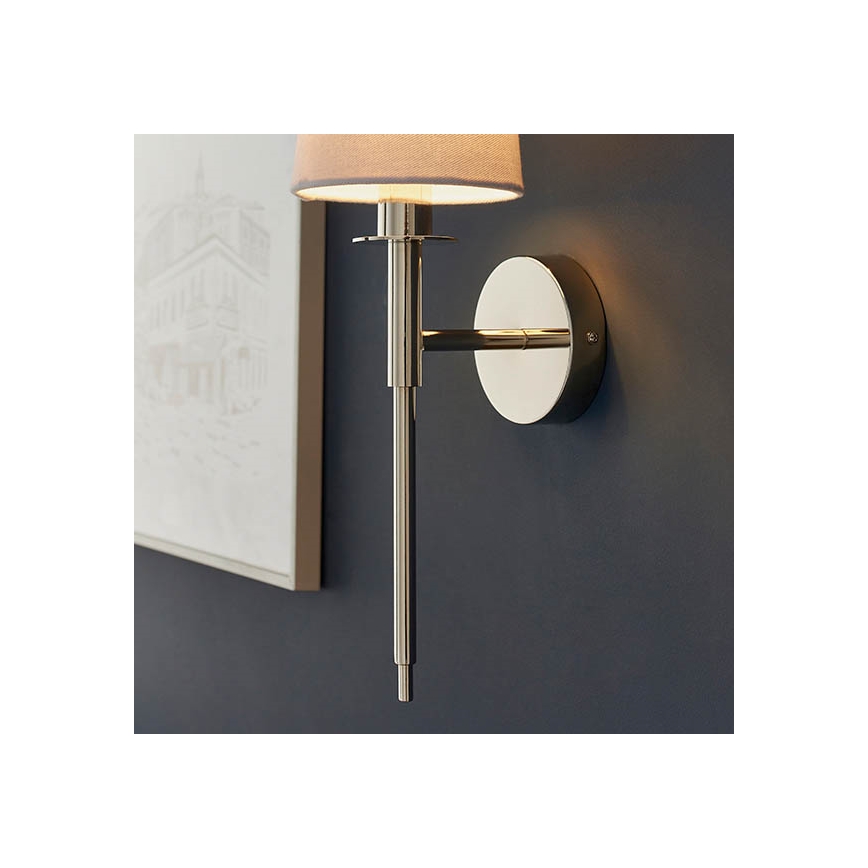 Endon 92949 - Επιτοίχιο φωτιστικό 1xE14/6W/230V λευκό/γυαλιστερό χρώμιο