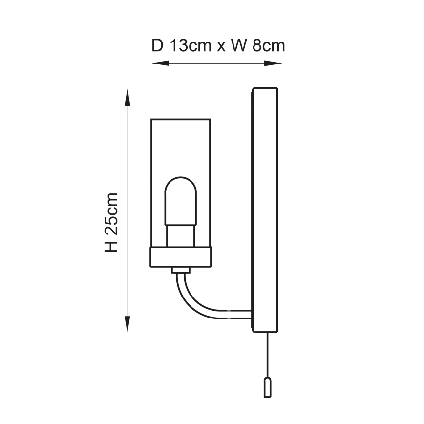 Endon 92960 - Επιτοίχιο φωτιστικό μπάνιου EDREA 1xG9/3W/230V IP44 γυαλιστερό χρώμιο