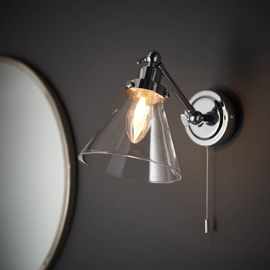 Endon 93853 - Επιτοίχιο σποτ μπάνιου FARADAY 1xG9/3W/230V IP44 γυαλιστερό χρώμιο