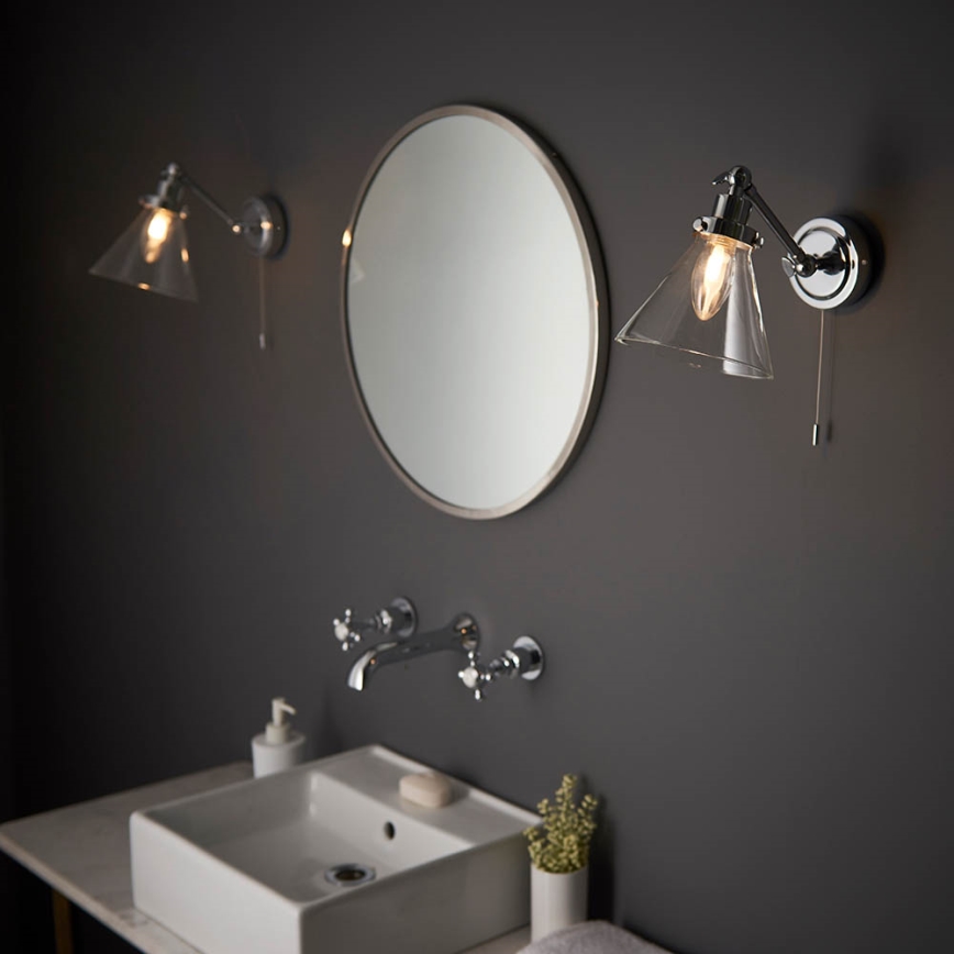 Endon 93853 - Επιτοίχιο σποτ μπάνιου FARADAY 1xG9/3W/230V IP44 γυαλιστερό χρώμιο