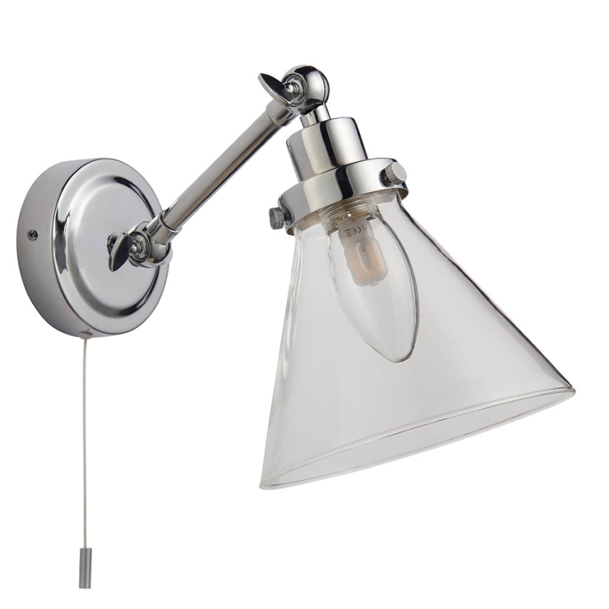 Endon 93853 - Επιτοίχιο σποτ μπάνιου FARADAY 1xG9/3W/230V IP44 γυαλιστερό χρώμιο