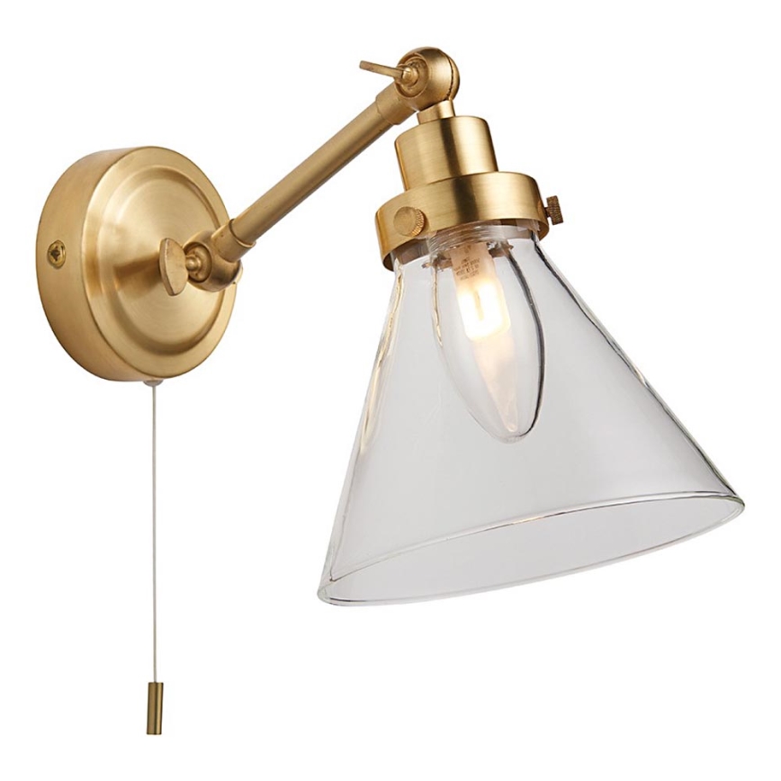 Endon 93854 - Επιτοίχιο σποτ μπάνιου FARADAY 1xG9/3W/230V IP44 χρυσό