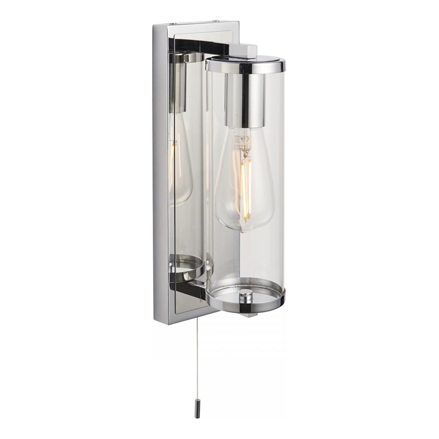 Endon 94074 - Επιτοίχιο φωτιστικό μπάνιου TAYLOR 1xE27/10W/230V IP44 γυαλιστερό χρώμιο